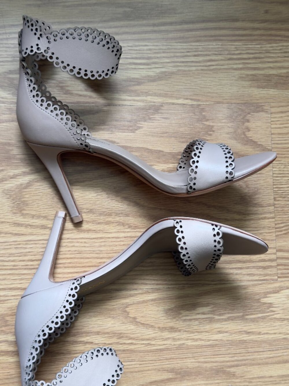 Zimmermann Scallop High Heels Size 37 Beige